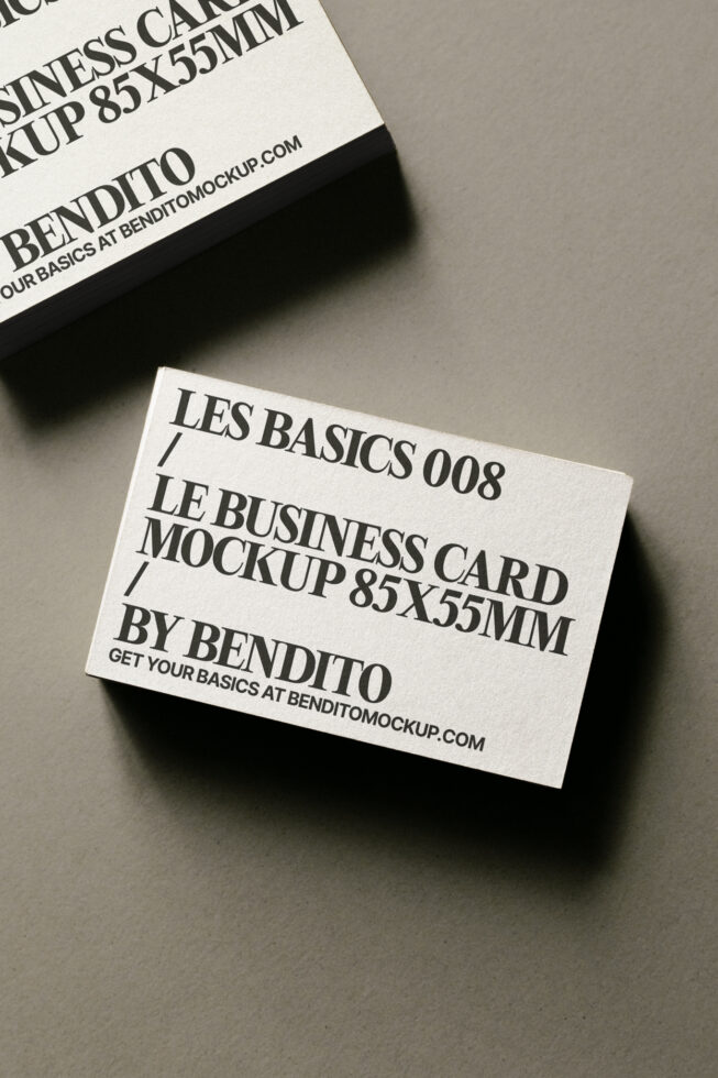 Le Business Card LB25W08 Mockup