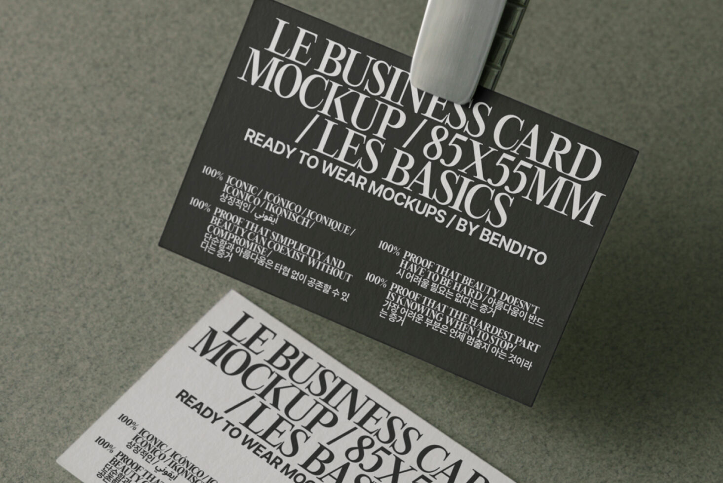 Le Business Card LB25W27 Mockup preview 2