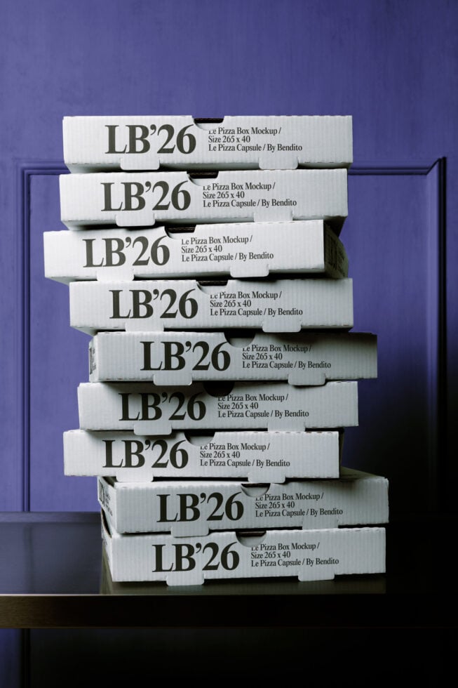 Le Pizza Box LB26W2803 Mockup preview 4