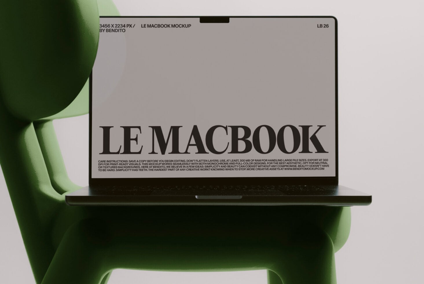Le MacBook LB26W0301 Mockup preview 2
