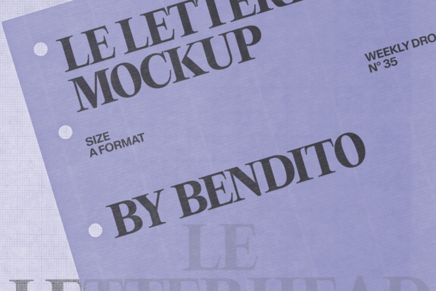 Le Letterhead LB26W35 Mockup preview 2