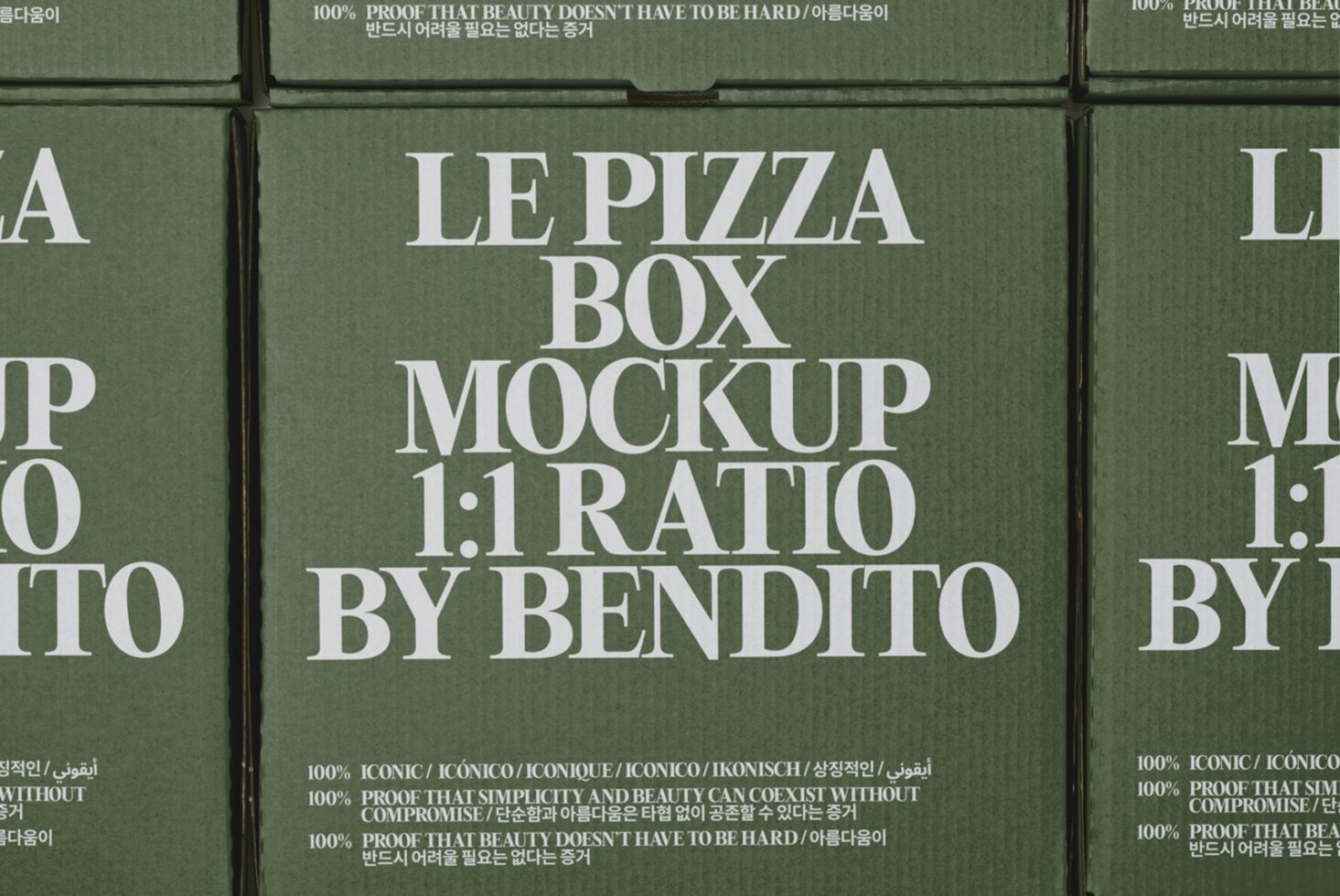 Le Pizza Box LB26W2804 Mockup preview 2