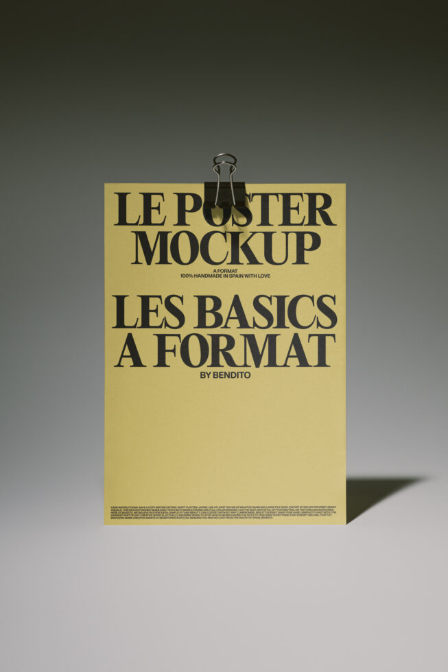 Le Poster LB26W32 Mockup preview 4
