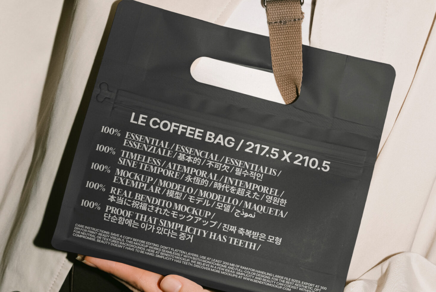 Le Coffee Bag LB25W1002 Mockup preview 2