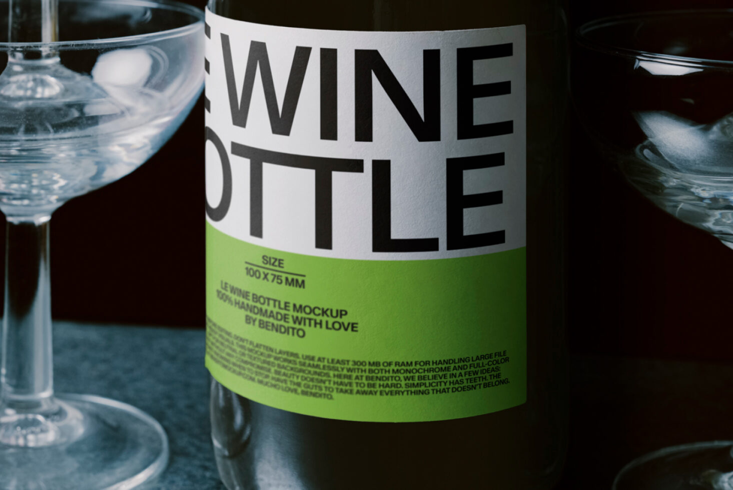 Le Wine Bottle LB26W02 Mockup preview 2