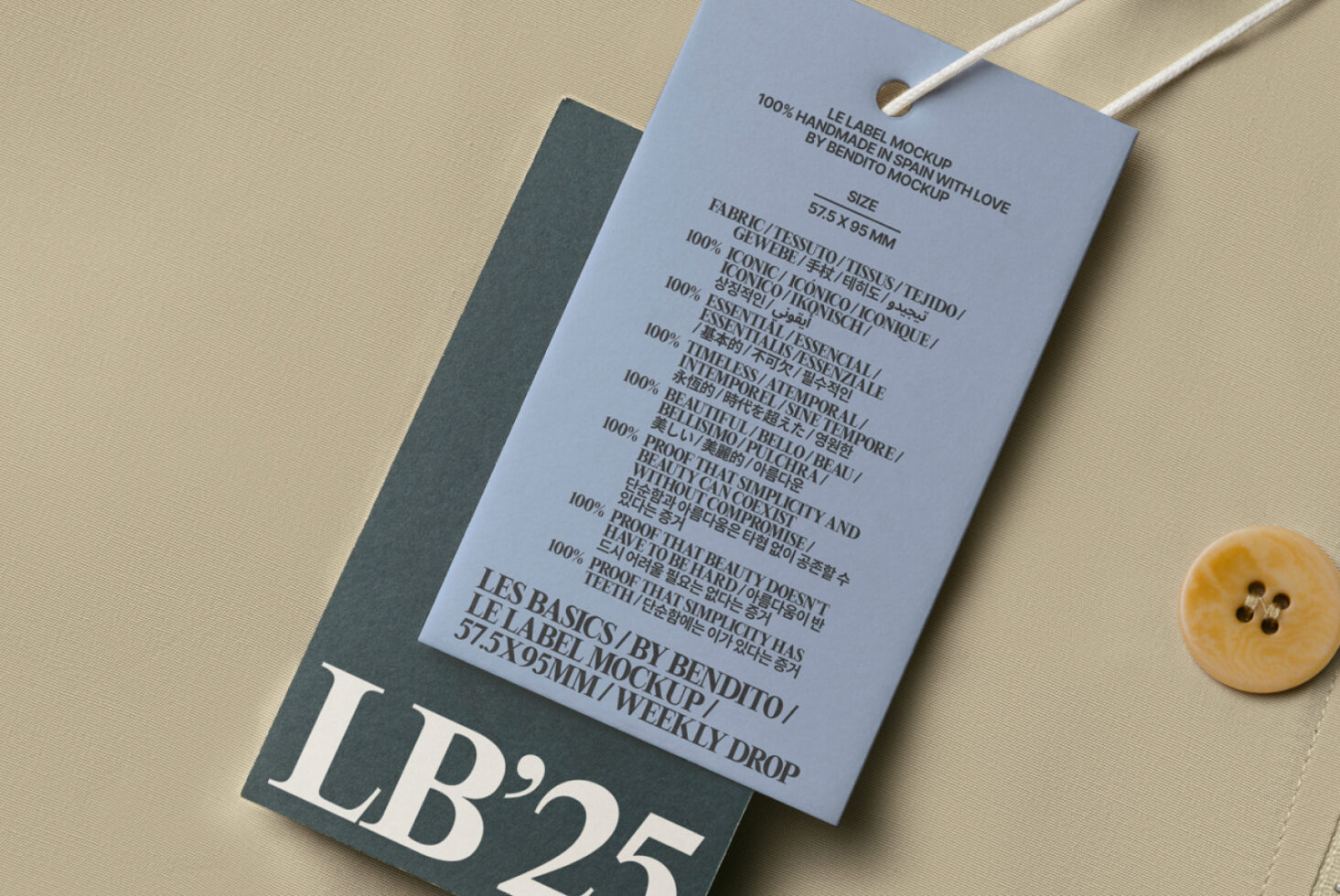 Le Label LB25W30 Mockup preview 2