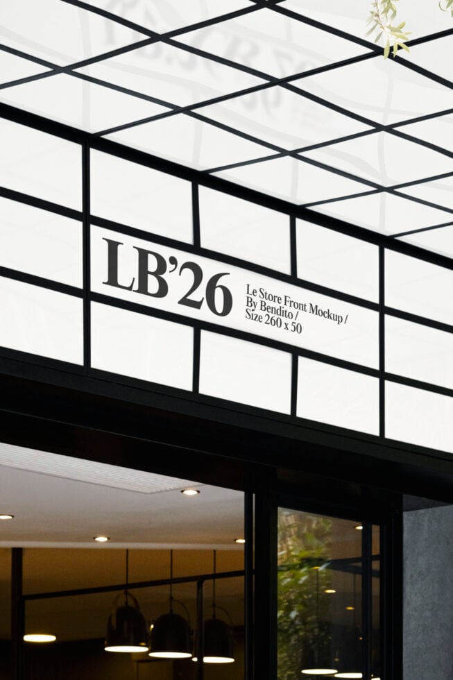 Le Store Front LB26W0802 Mockup