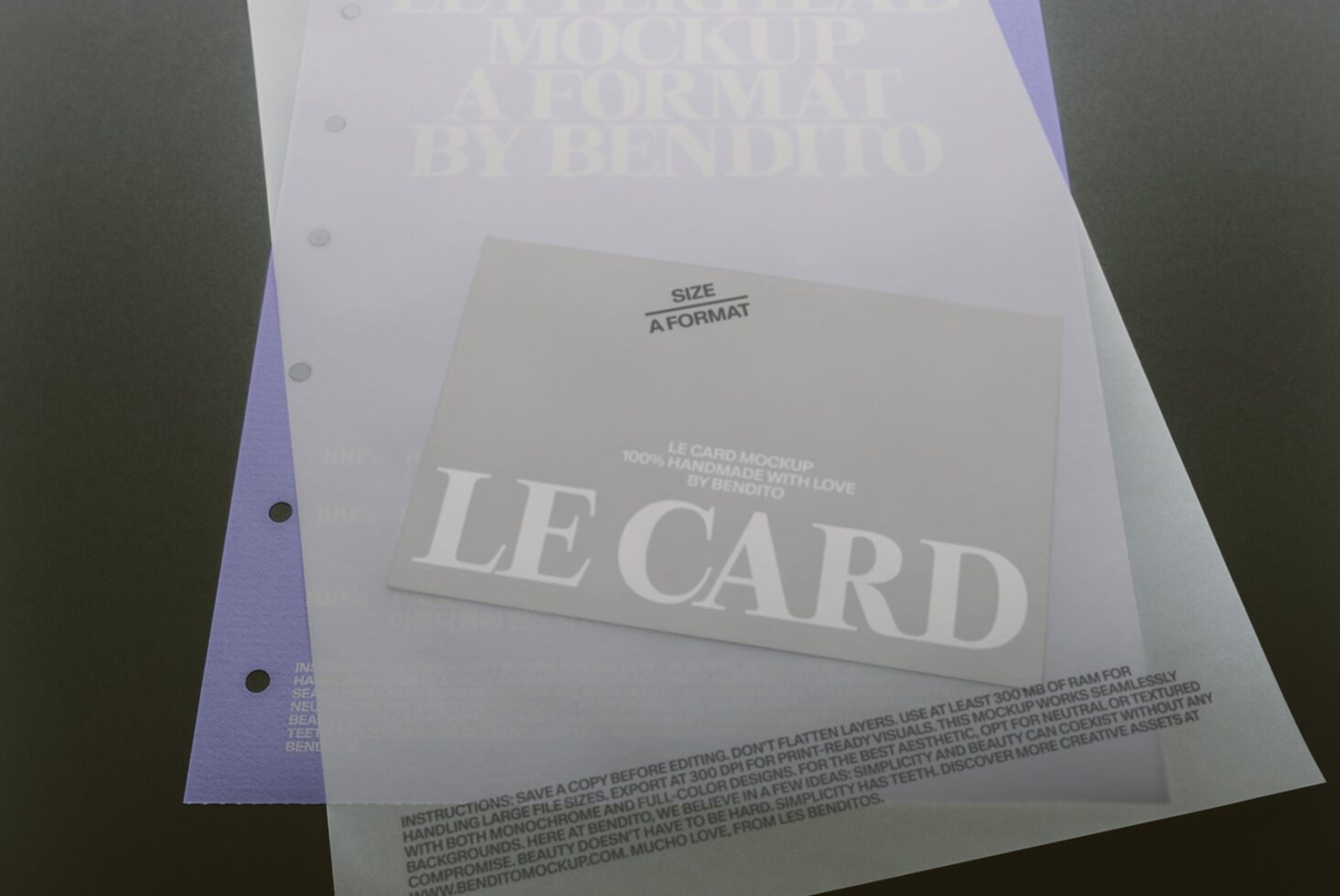 Le Stationery LB26W3501 Mockup preview 2