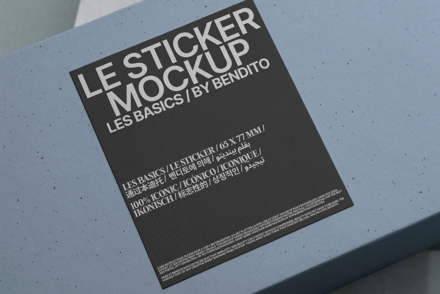 Le Sticker LB25W24 Mockup preview 2