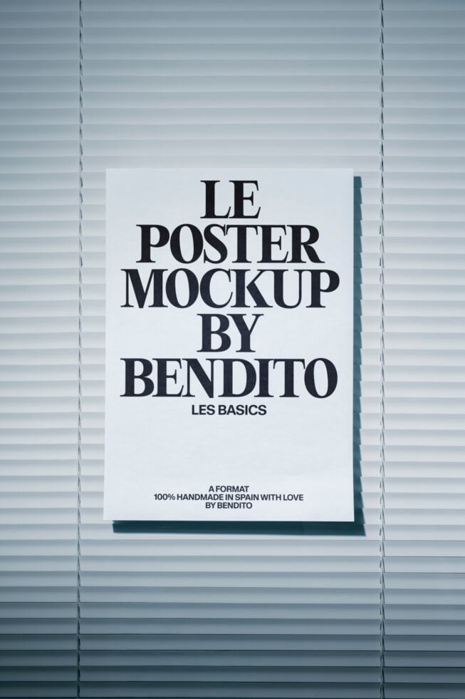 Le Poster LB26W36 Mockup