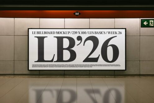 Le Billboard LB26W2602 Mockup