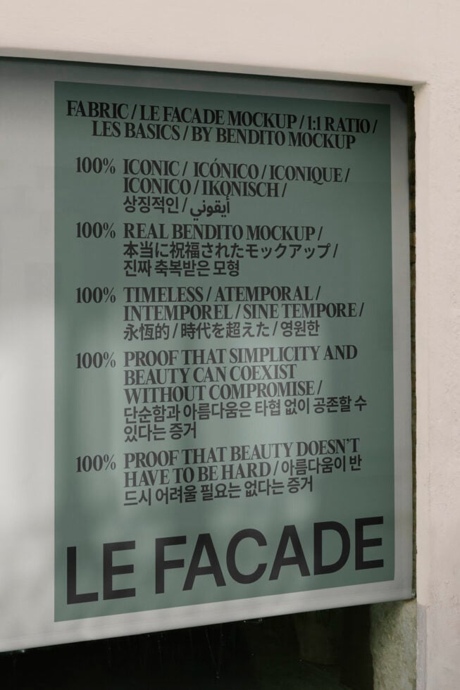 Le Facade LB25W29 Mockup preview 4