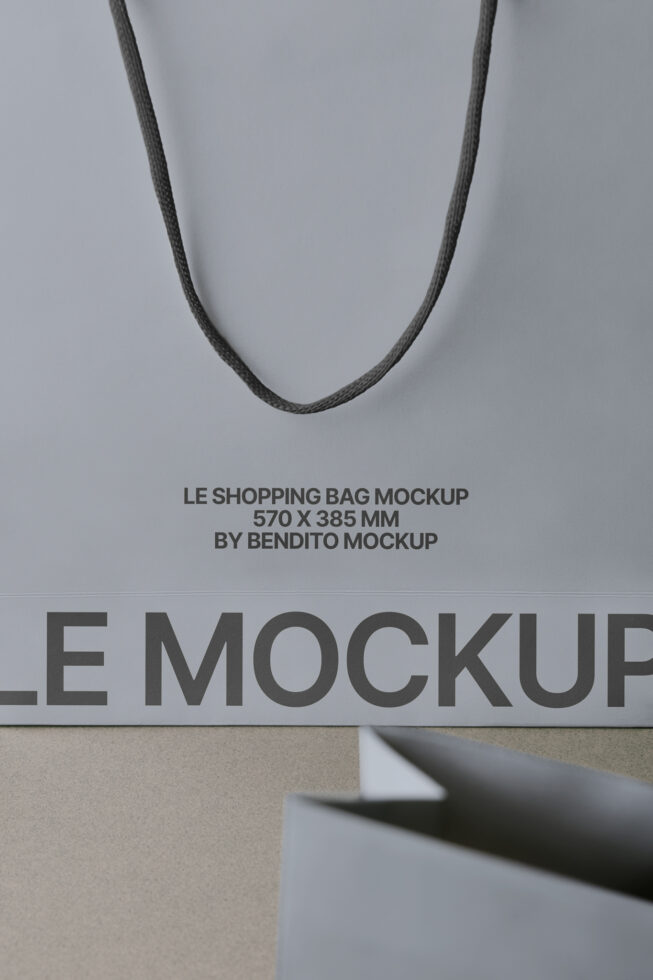 Le Shopping Bag LB25W34 Mockup preview 4