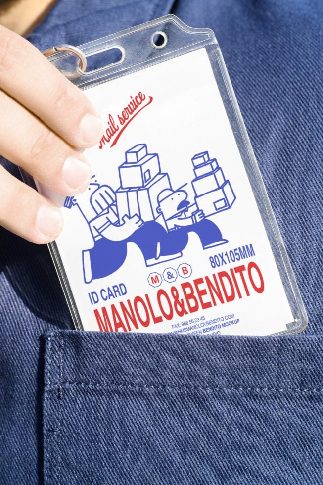 ID Card M&B Mockup