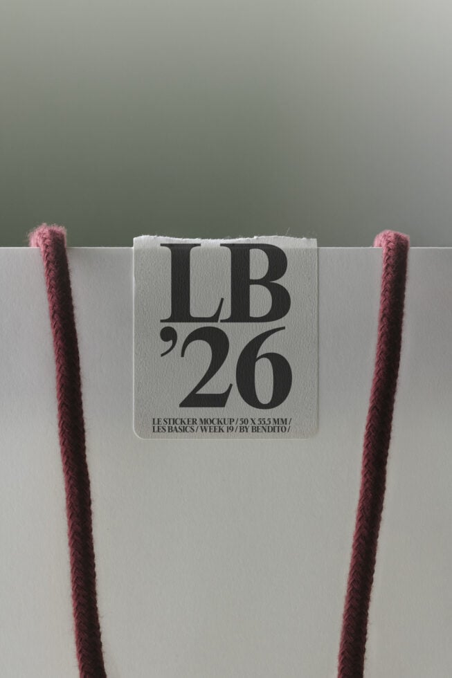 Le Sticker LB26W19 Mockup