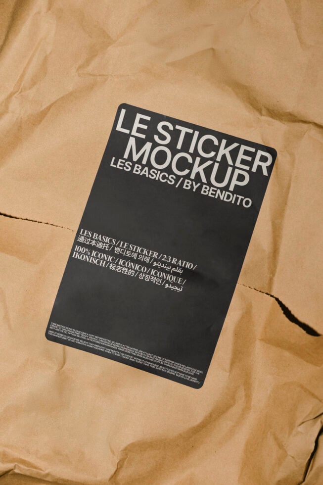 Le Sticker LB25W22 Mockup preview 4