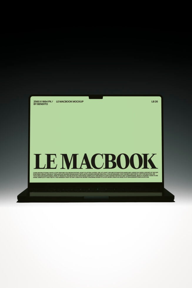 Le MacBook LB26W37 Mockup