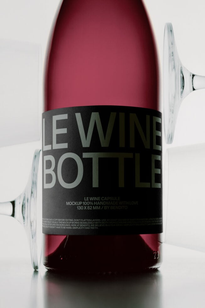 Le Wine Bottle LB26W2101 Mockup preview 4