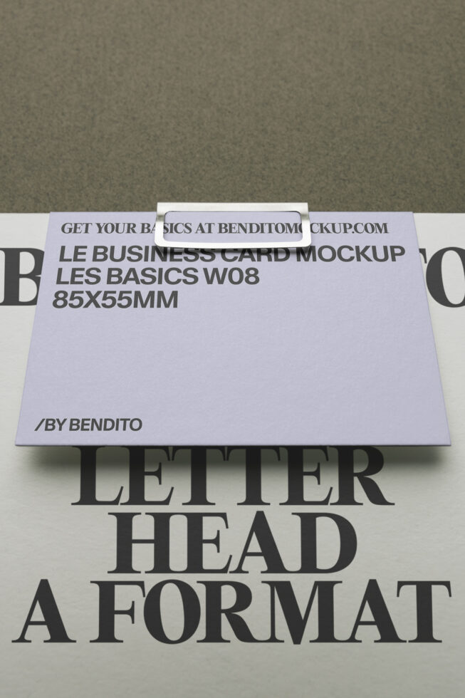 Le Business Card LB26W08 Mockup preview 4