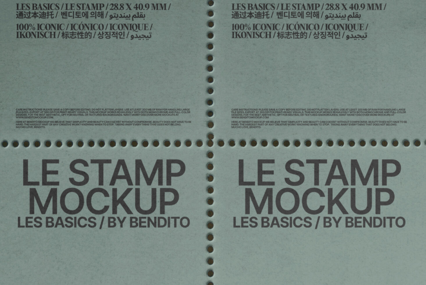 Le Stamp LB25W38 Mockup preview 2