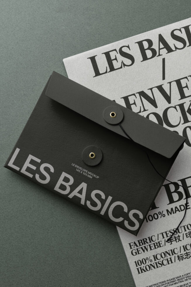 Le Envelope LB25W37 Mockup preview 4