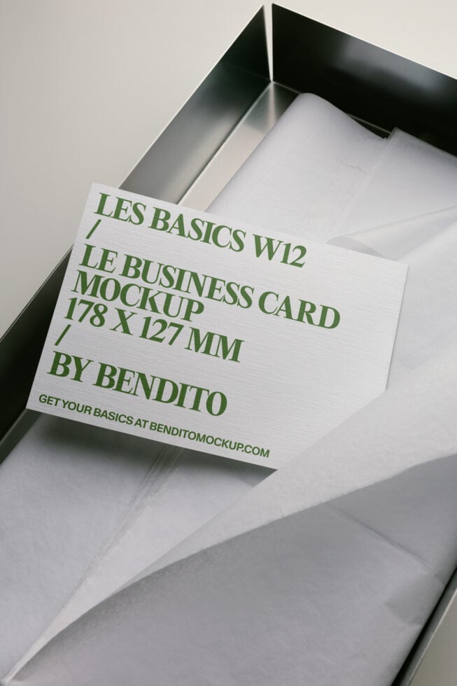 Le Card LB26W12 Mockup