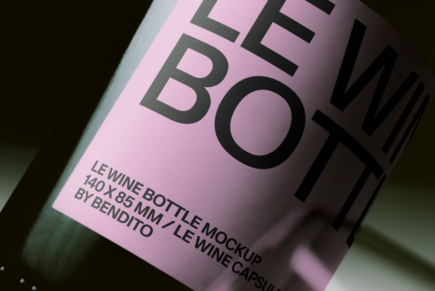 Le Wine Bottle LB26W2109 Mockup preview 2