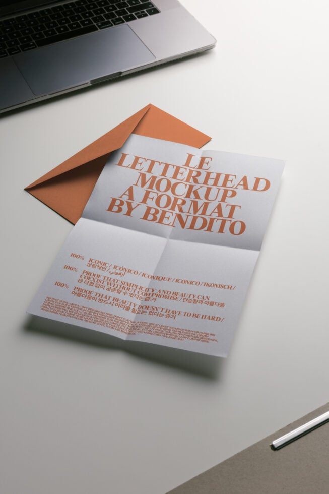 Le Letterhead LB26W11 Mockup preview 4