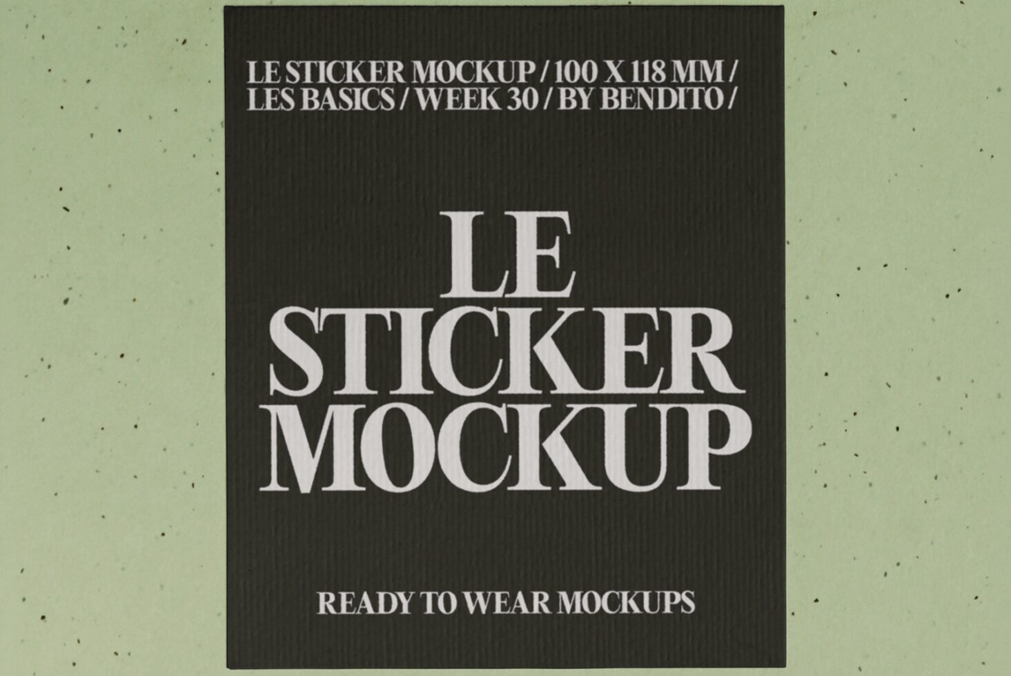 Le Sticker LB26W30 Mockup preview 2