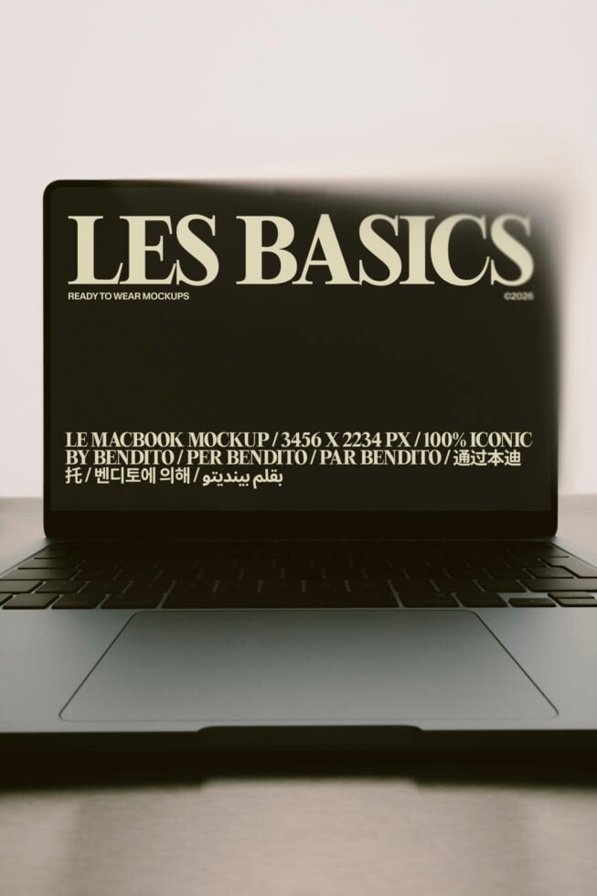 Le MacBook LB26W3801 Mockup preview 4