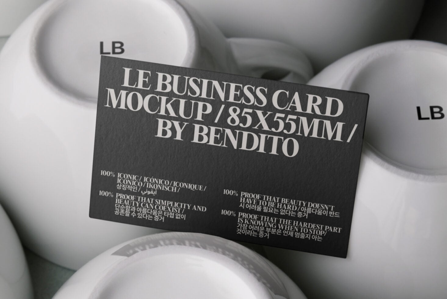 Le Business Card LB25W29 Mockup preview 2