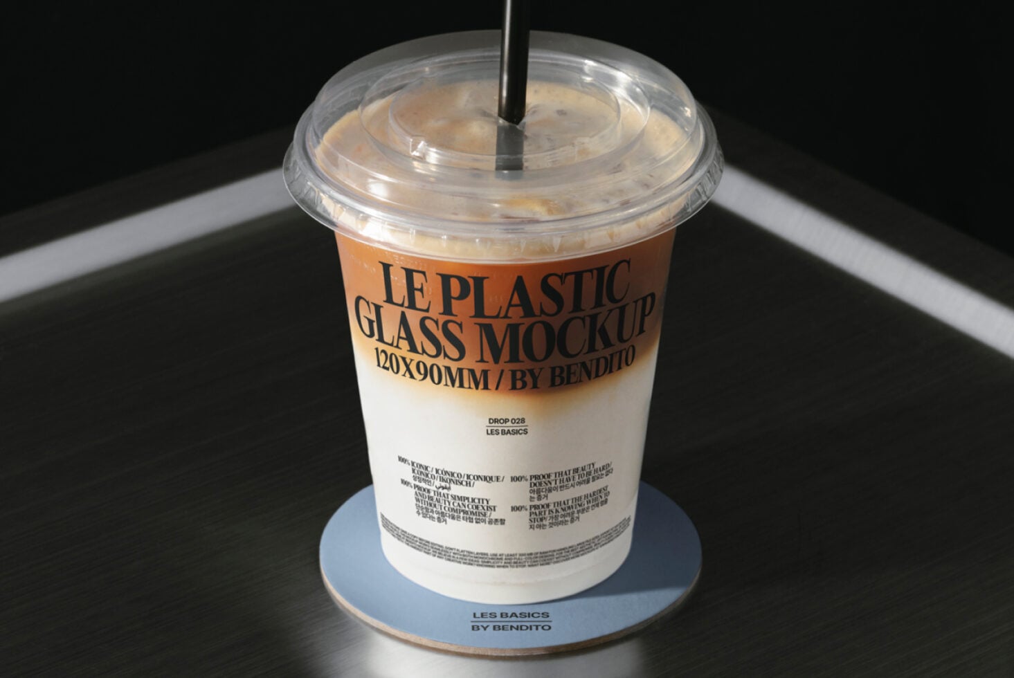Le Plastic Cup LB25W28 Mockup preview 2