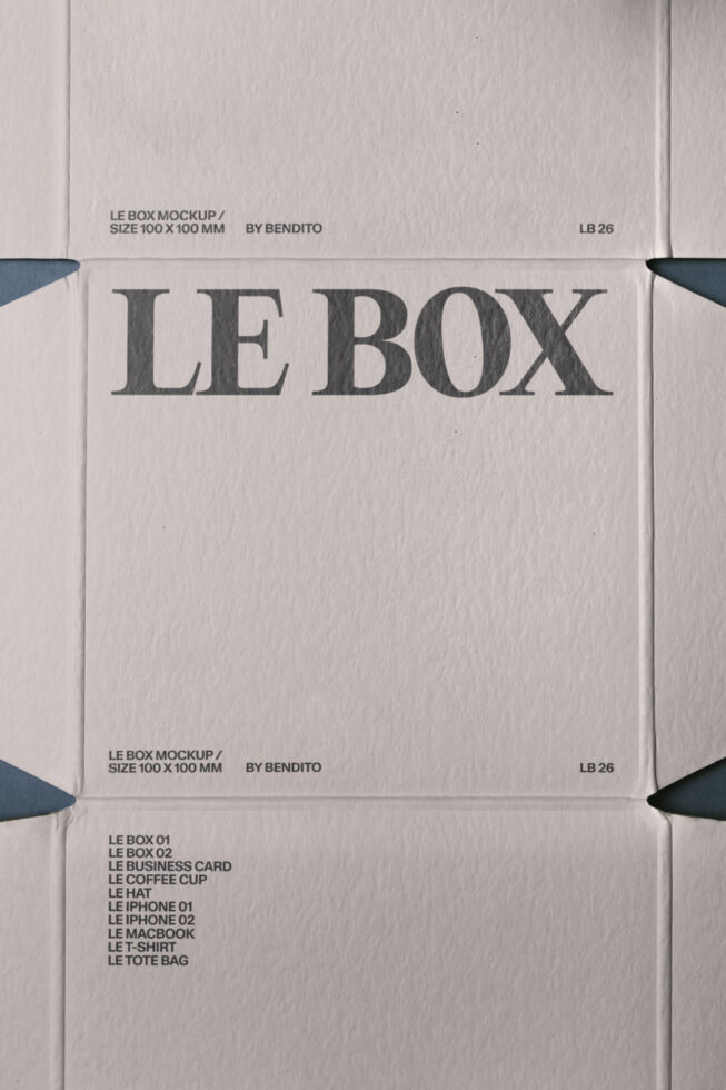 Le Box LB26W0102 Mockup