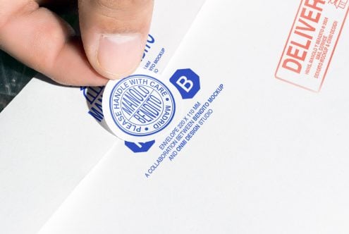 Sticker M&B02 Mockup