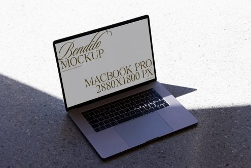 Macbook Pro D 03 Mockup