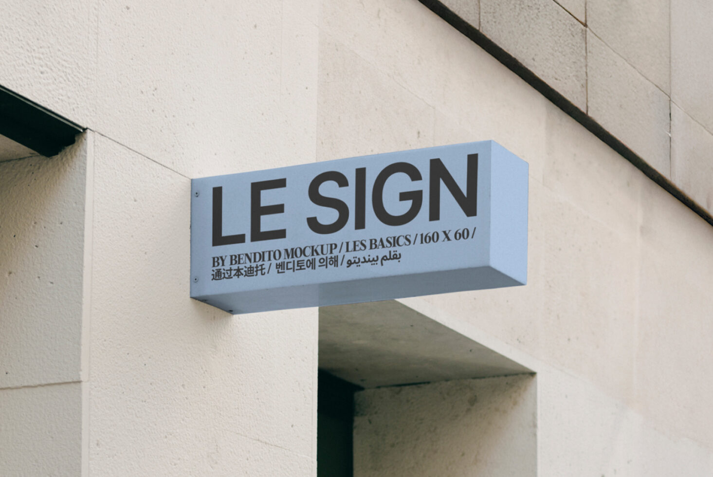 Le Sign LB25W13 Mockup preview 2
