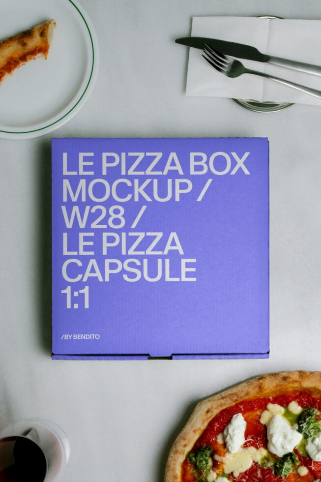Le Pizza Box LB26W2805 Mockup preview 4