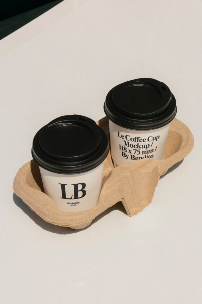 Le Coffee Cup LB25W29 Mockup