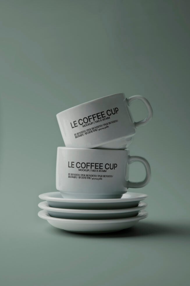 Le Coffee Cup LB25W32 Mockup preview 4