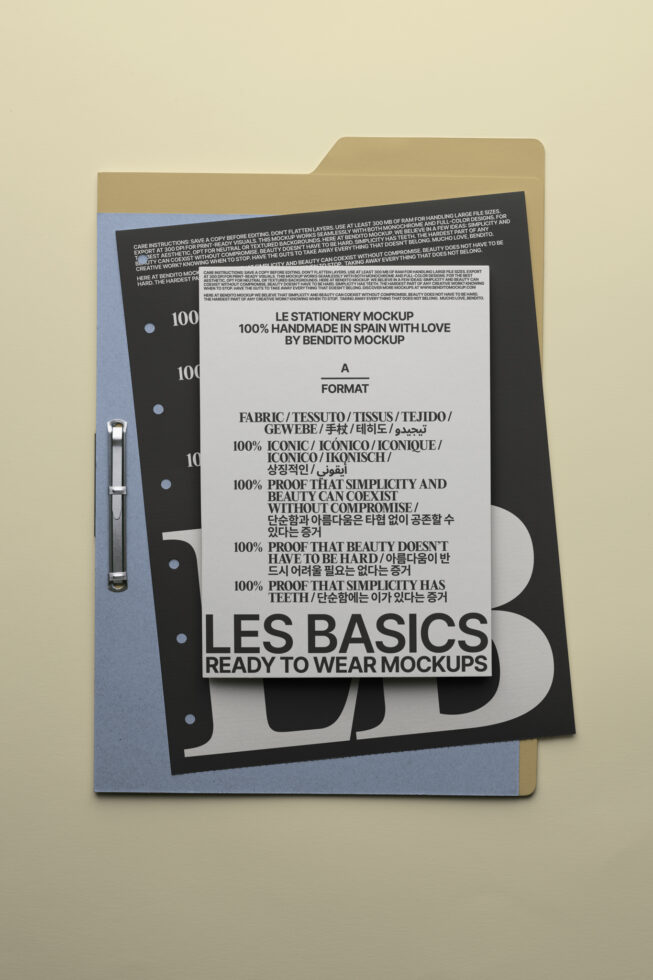Le Stationery LB25W3702 Mockup preview 4