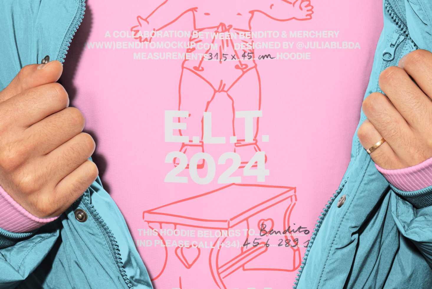 Hoodie ELT02 Mockup preview 2