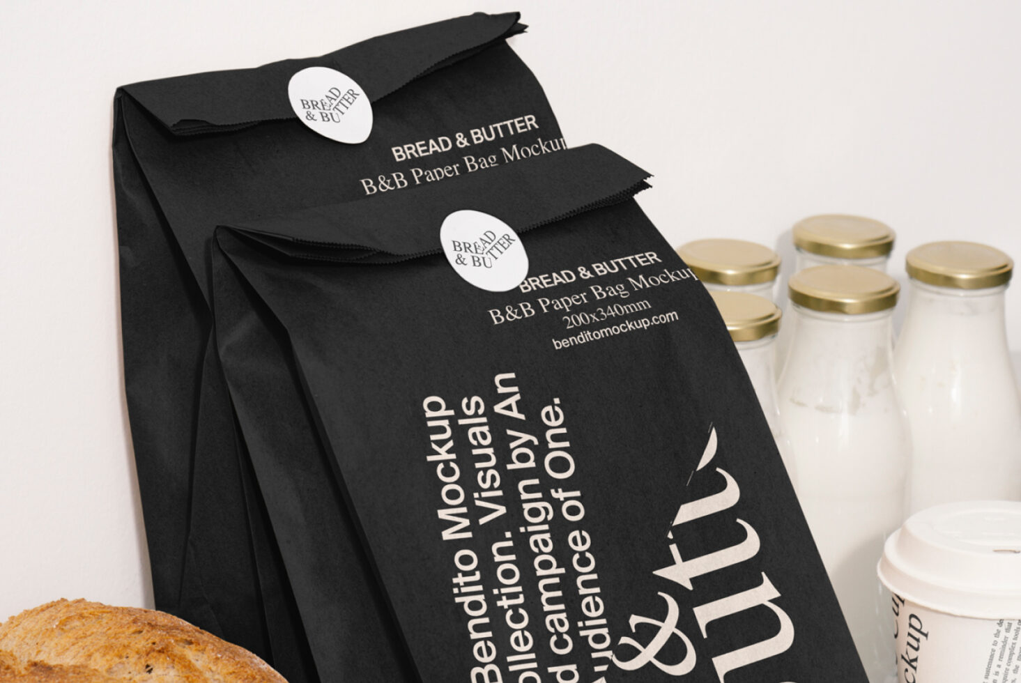 Paper Bag BandB Mockup preview 2