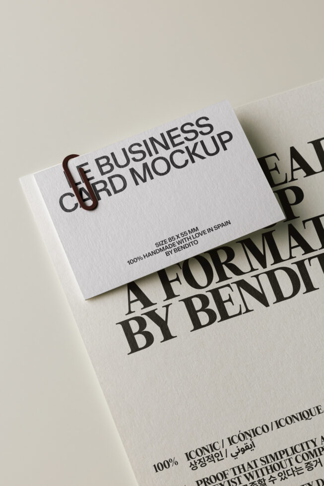 Le Business Card LB26W27 Mockup