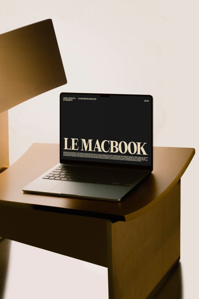Le MacBook LB26W3803 Mockup preview 4