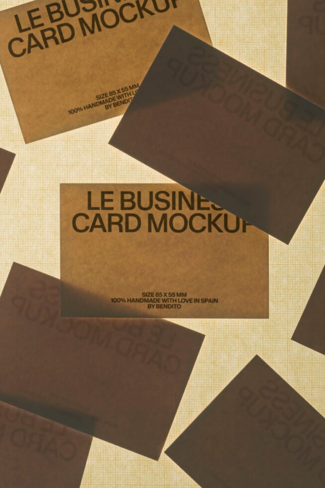 Le Business Card LB26W34 Mockup