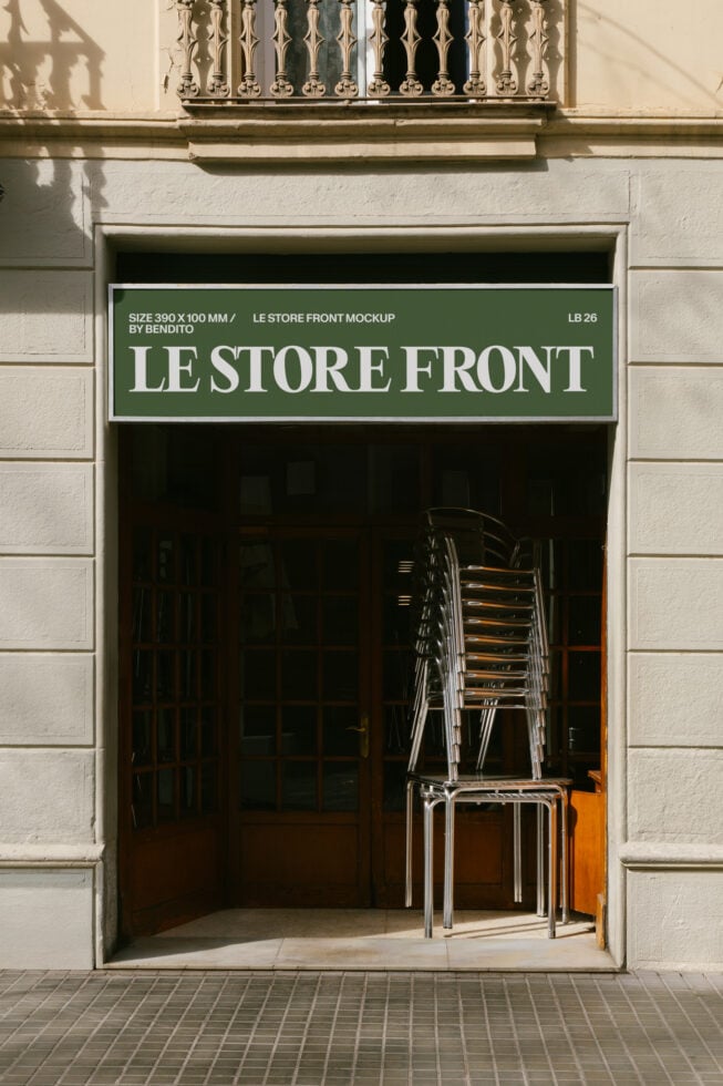 Le Store Front LB26W26 Mockup preview 4