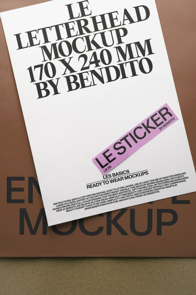 Le Stationery LB26W3502 Mockup