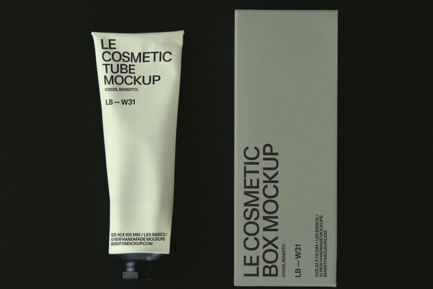 Le Cosmetic Tube LB26W31 Mockup preview 2