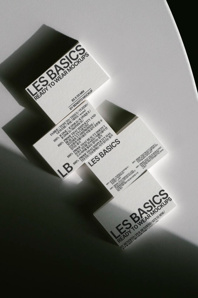 Le Business Card LB25W02 Mockup