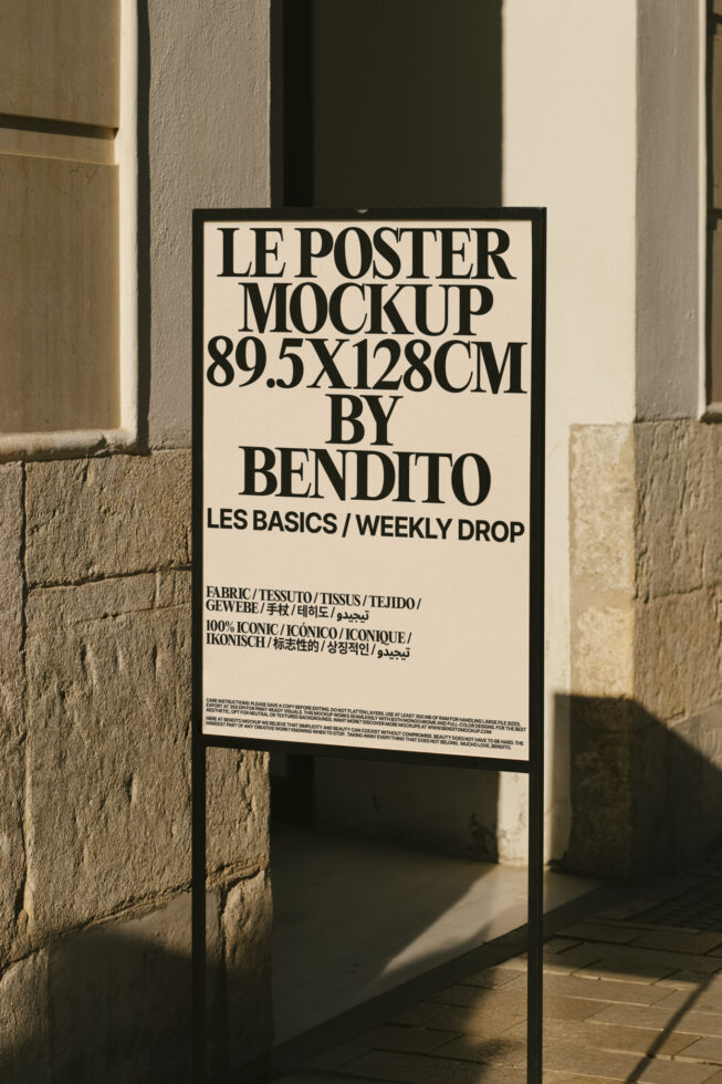Le Poster LB25W17 Mockup
